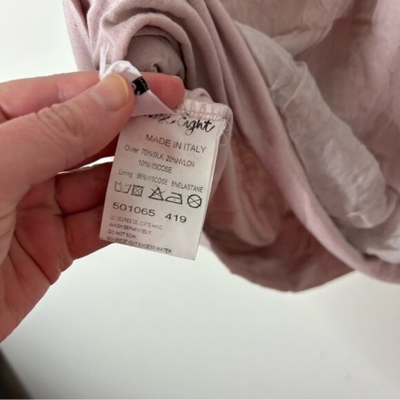 Phase Eight Silk Blouse Top Short sleeve Lace trim Y2k 00s Size XS - Picture 9 of 13